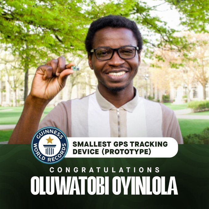 Le président Tinubu félicite Oluwatobi Oyinlola pour son innovation du dispositif de localisation Gps au monde 