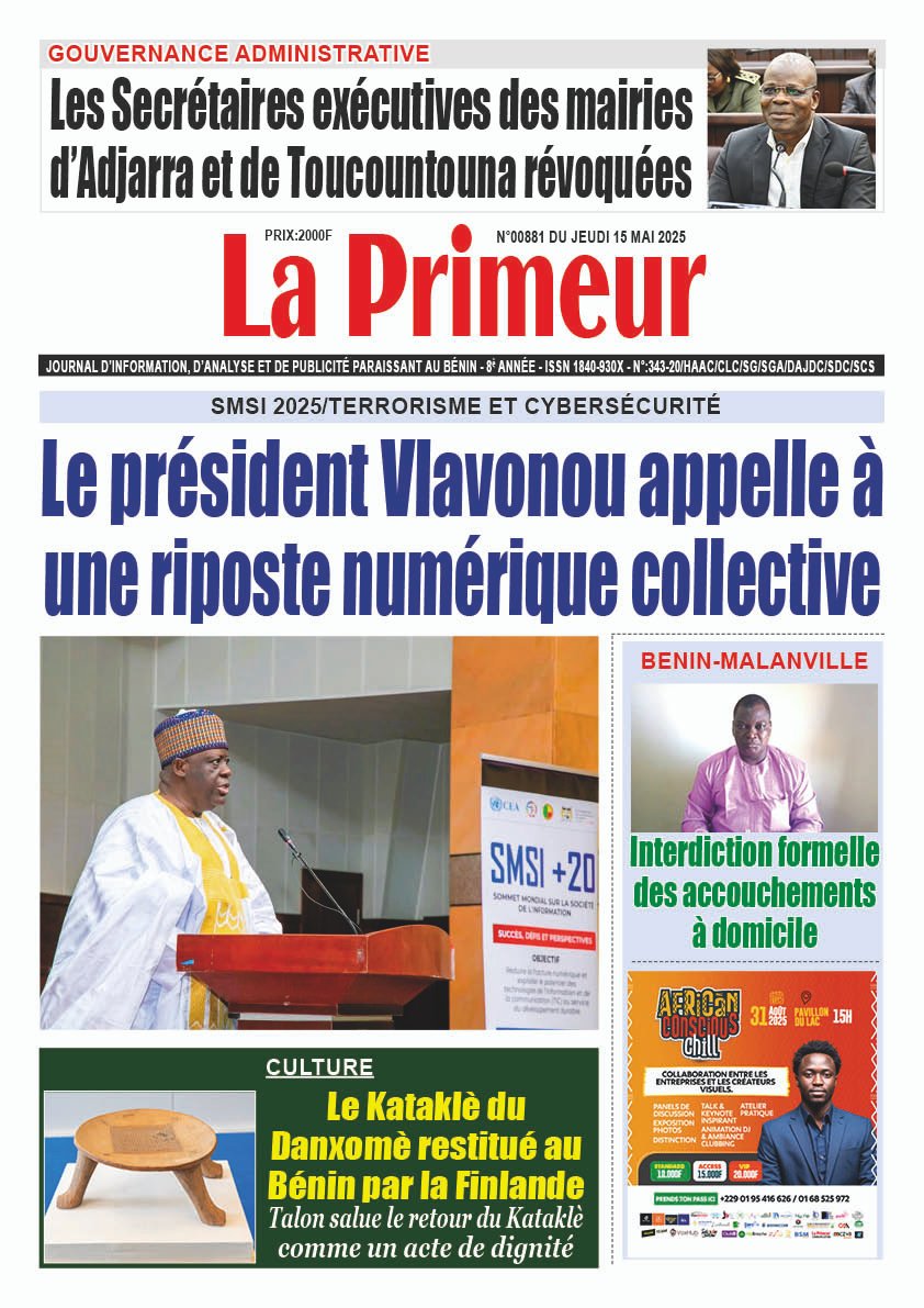 Une du 15/05/2025